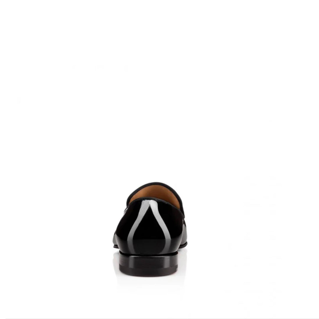 Patent Leather Round Toe Loafers in Tassel Detailing
