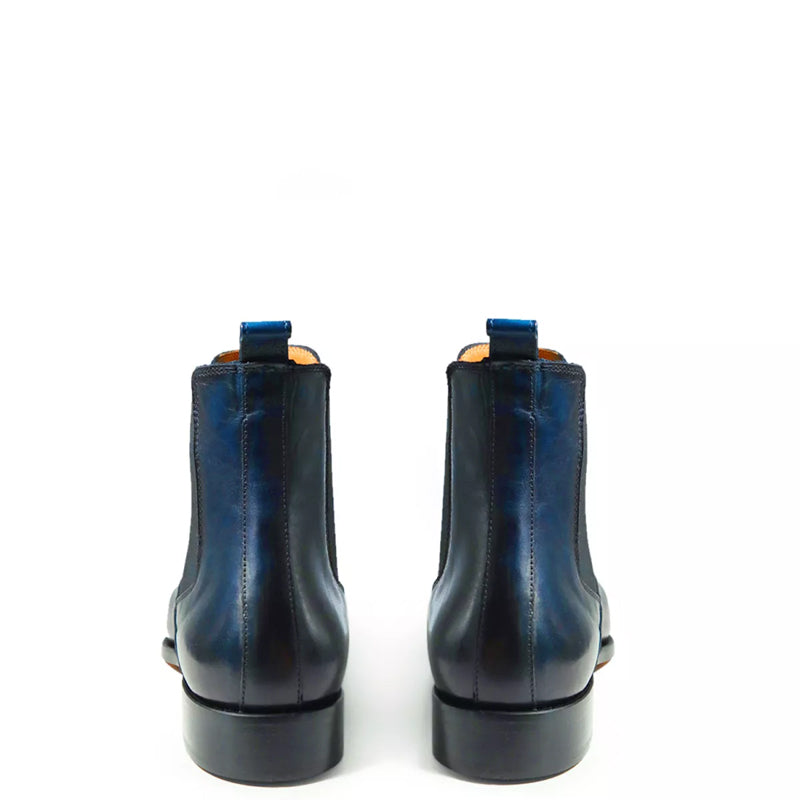 Patina Classic Mid Top Leather Chelsea Boot Tan