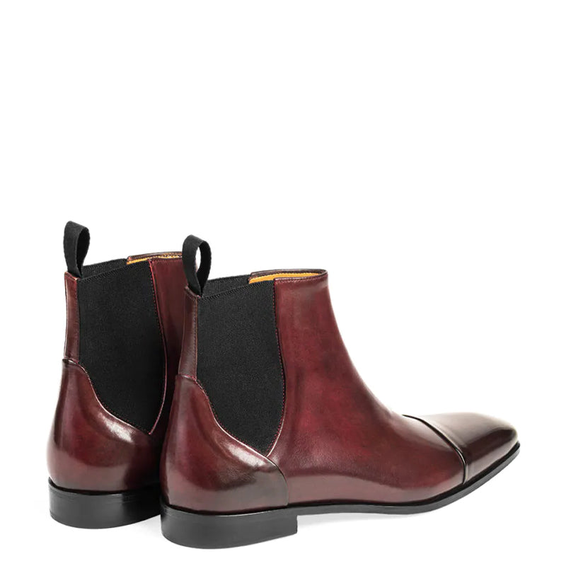 Midnight Classic Shiny Leather Chelsea Boot