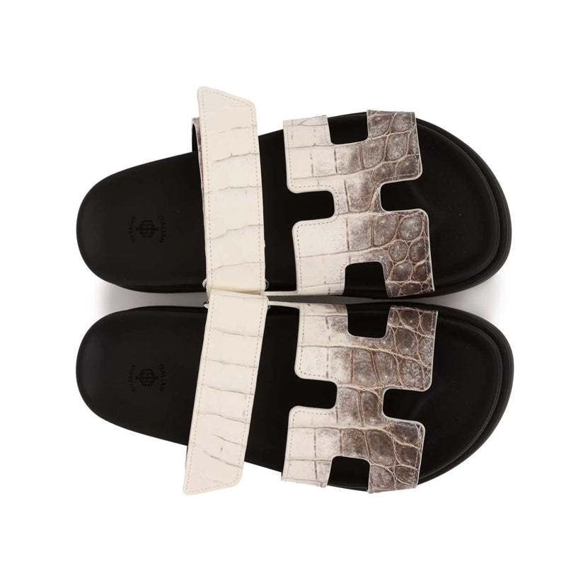 Luxury Croco Leather Sandal