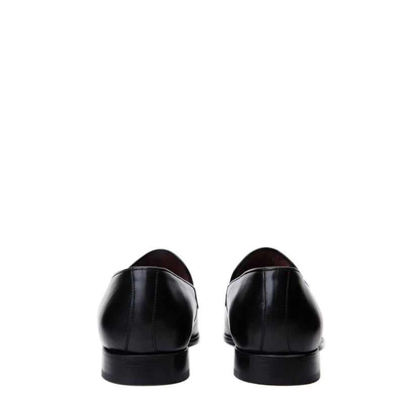 Blue Men s Leather Slip On Shoe