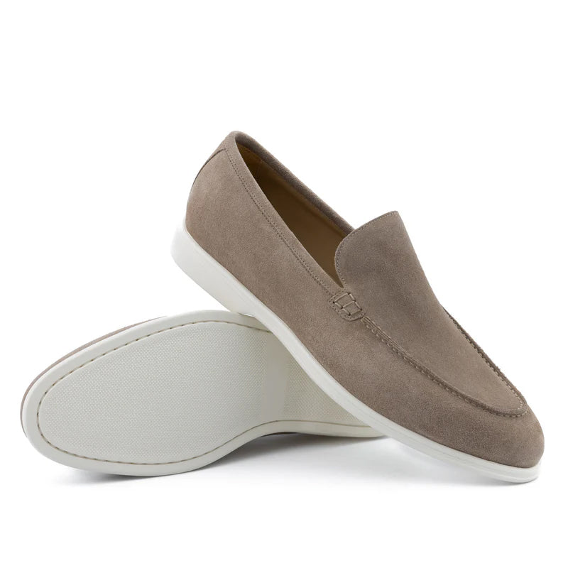 Premium Suede Leather Green Loafer For Men