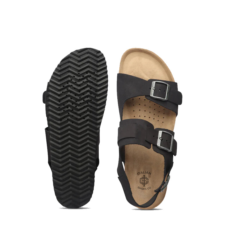 Back Strap Leather Comfort Brown Sandal