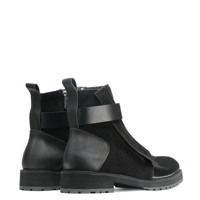 Luxury Design Handmade Suede Leather Side-Zipper Boot