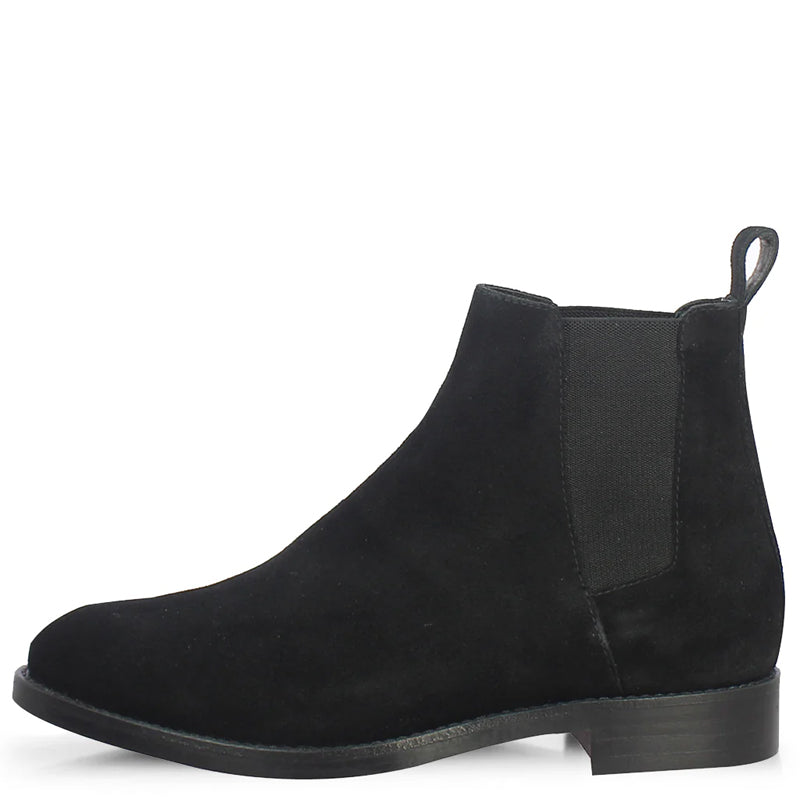 Men Suede Mid Top Leather Chelsea Boot