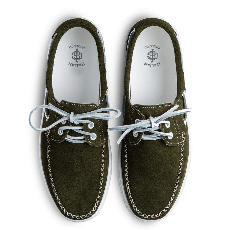 Suede Lace-Up Custom Tan Handmade Loafer