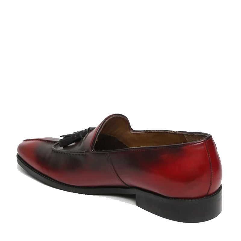 Premium Leather Slip-On Formal Tan Tassel Loafer