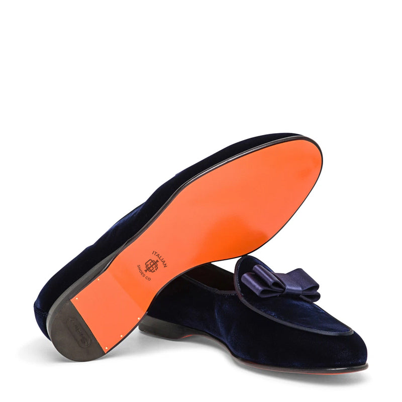 Men Blue Slip On Andrea Loafer