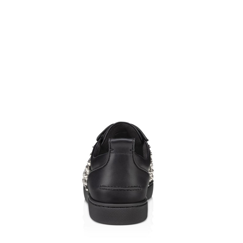 Men Casual Slip-On Leather Black Sneaker