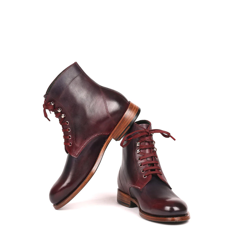 Premium Leather Lace Up Ankle Boots For Men