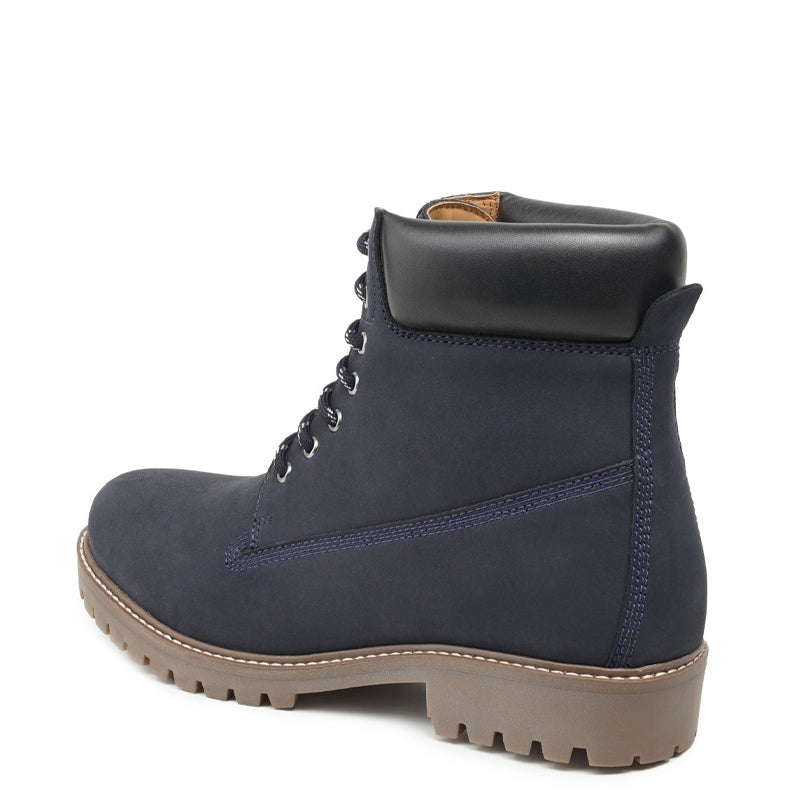 Urban Leather Lace-Up High Ankle Boot