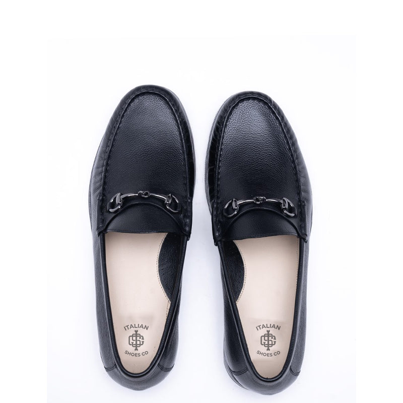 Men Tuscany Buckle Leather Brown Loafer