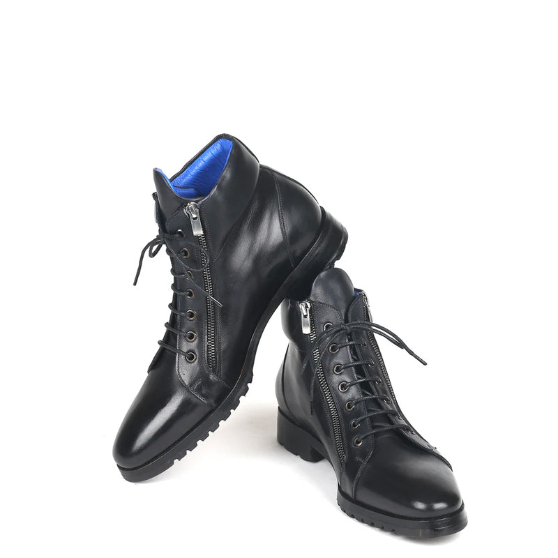 Men Custom Handmade Leather Side Zipper Ankle Boot