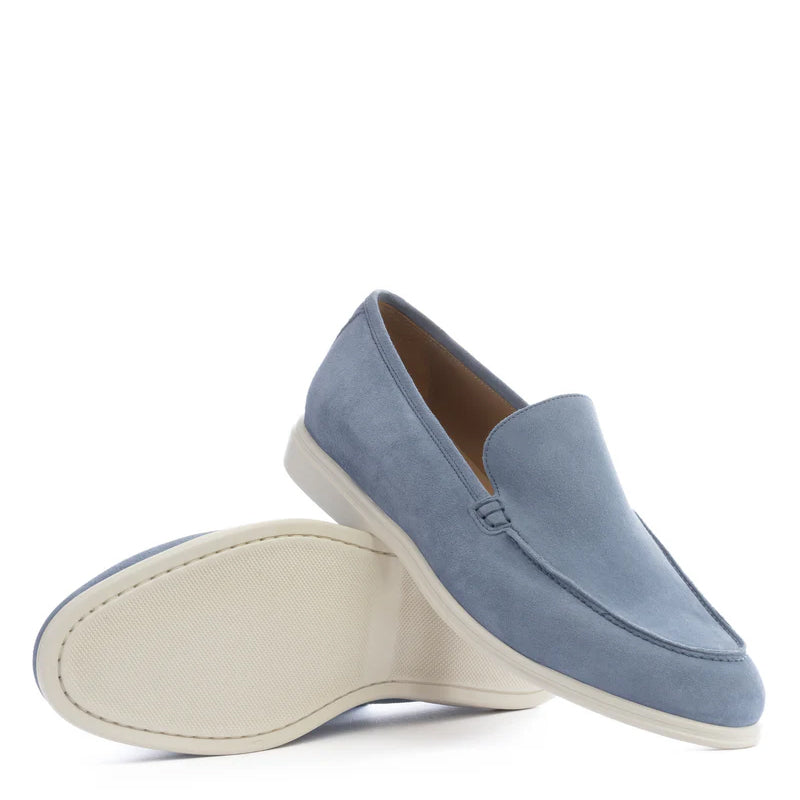 Premium Suede Leather Green Loafer For Men