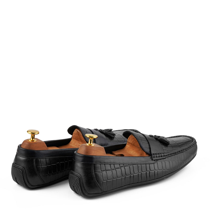 Premium Handmade Solid Leather Tassel Brown Loafer
