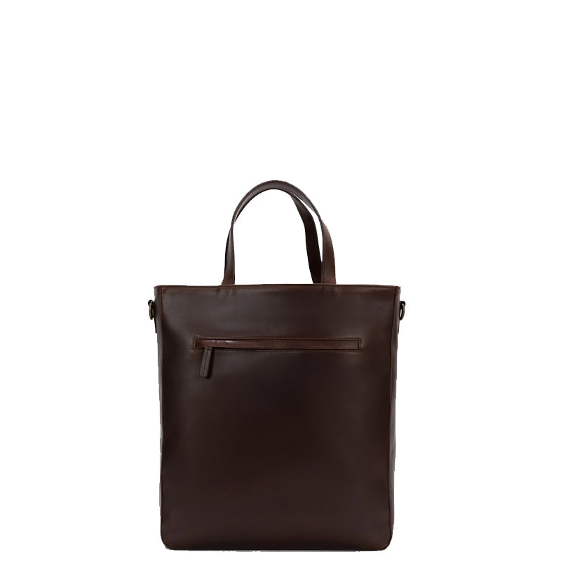 The Poet Leather Tote Black Bag