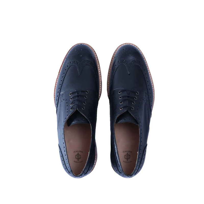 Classic Design Solid Leather Derby Shoe