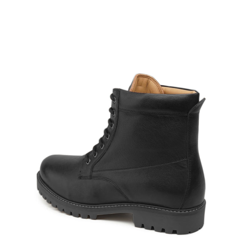 Classic Leather Lace-Up Ankle Boot