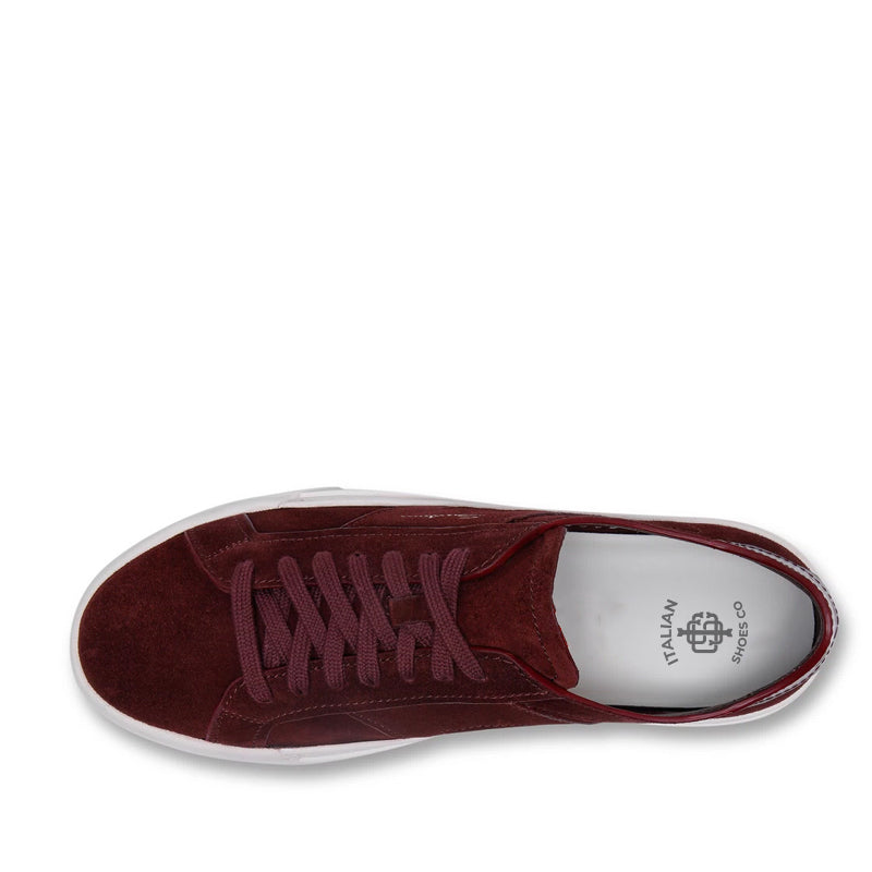 Men Suede Double Buckle Lace Up Sneakers