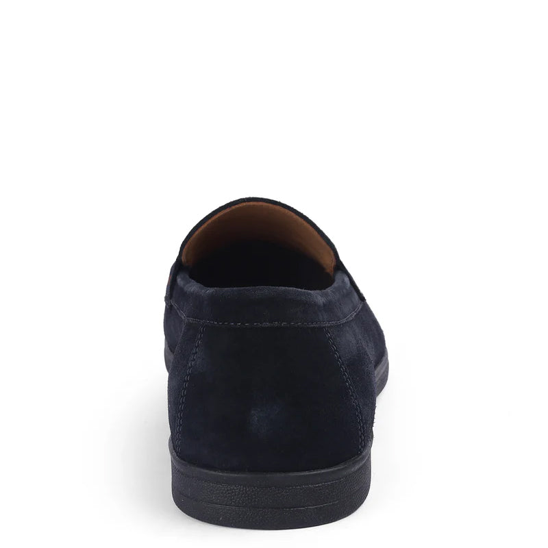 Suede Casual Penny Leather Beige Loafer For Men