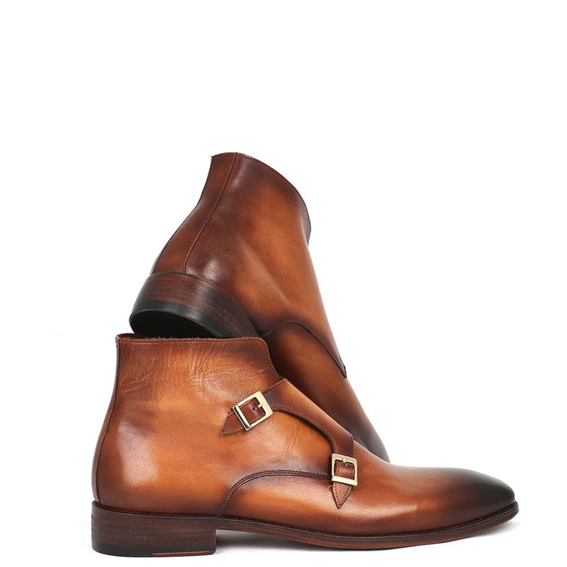 Pure Handmade Leather Double Monkstraps Shoe