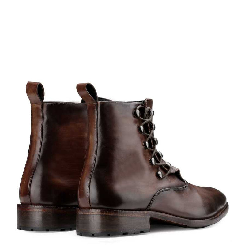Men s Dark Brown Lace up Ankle Boot