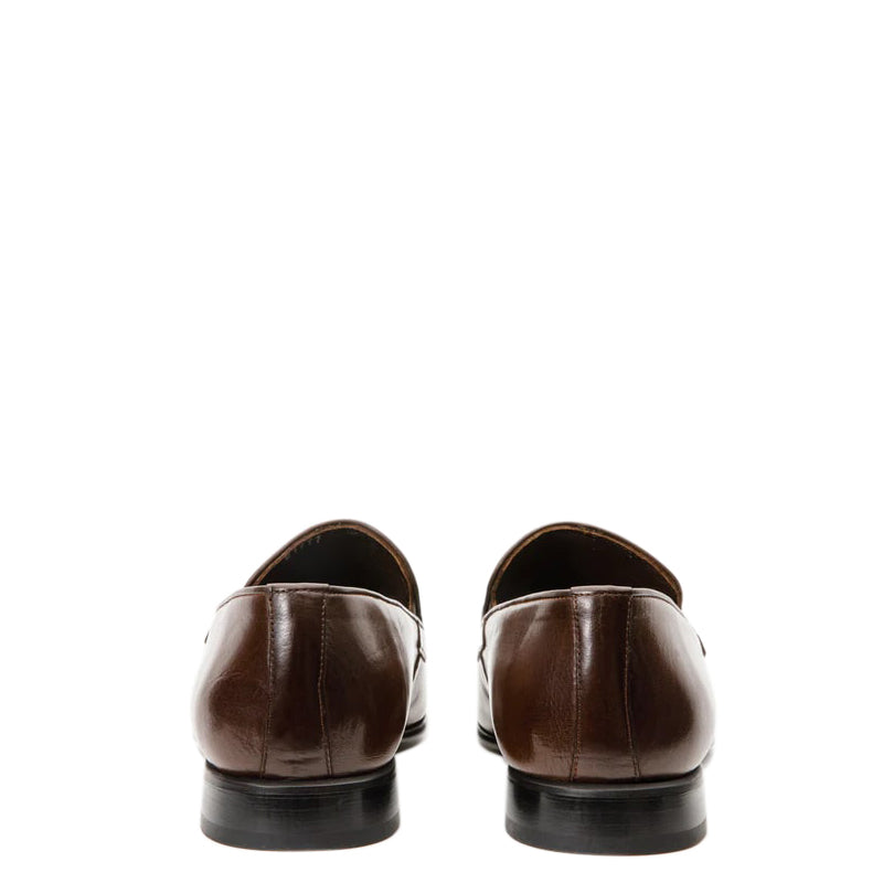 Brown Men s Leather Slip On Shoe