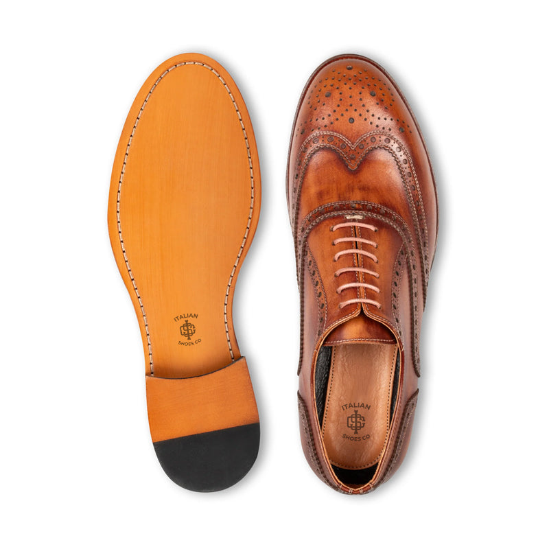 Classic Design Wingtip Pure Leather Oxford Shoe
