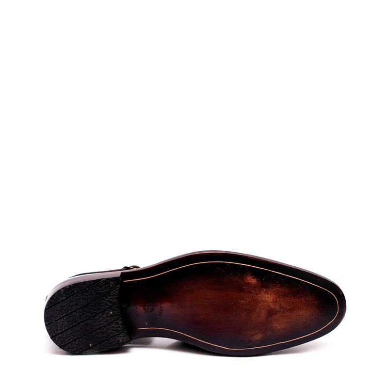 Premium Back Strap Shiny Leather Comfort Sandal