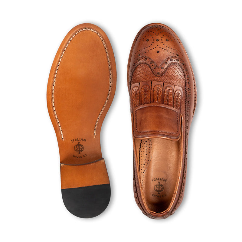 Men Premium Wingtip Leather Loafer