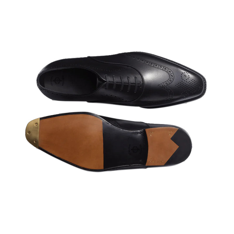 Polished Leather Classic Design Formal Oxford Shoes