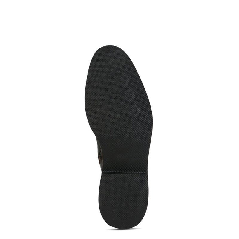 Premium Leather Lace-Up Ankle Black Boot For Men