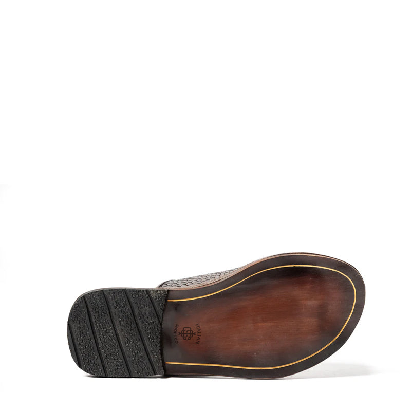 Handmade Woven Solid Leather Slippers