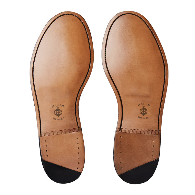 Classic Leather Brown Penny Loafer For Men