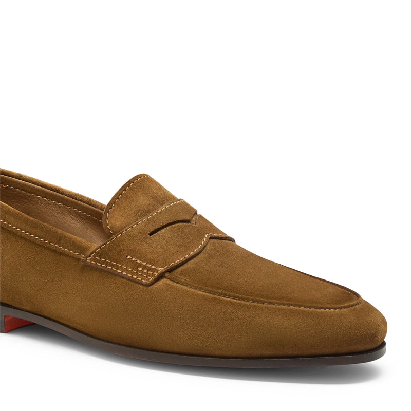 Men Nes Yellow Suede Penny Loafers N Classic Slip On