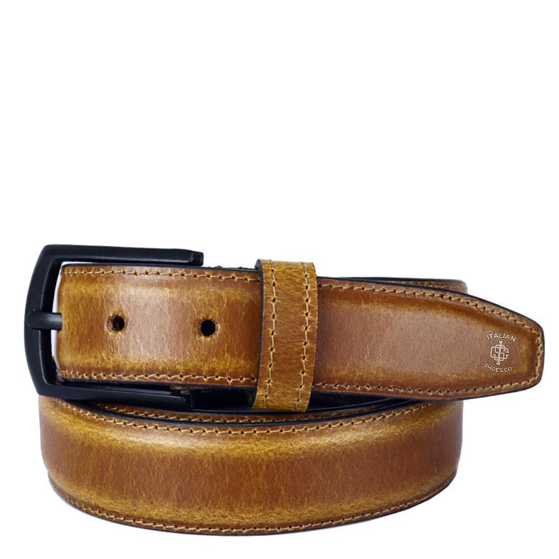 Veracious Leather Belt Brown Matte Finish