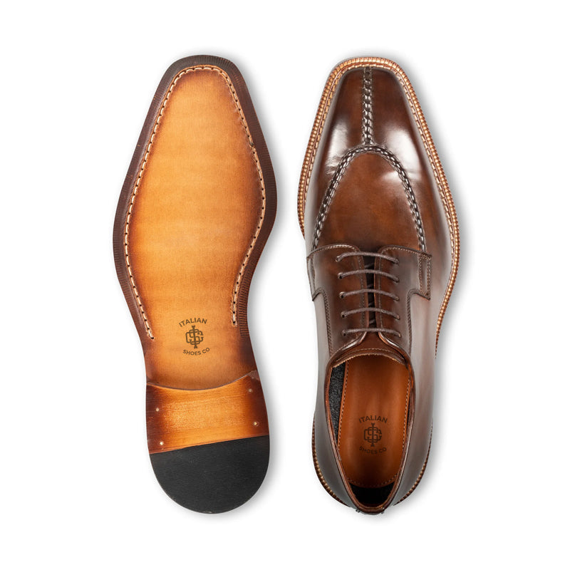Polished Shiny Leather Formal Derby Shoe