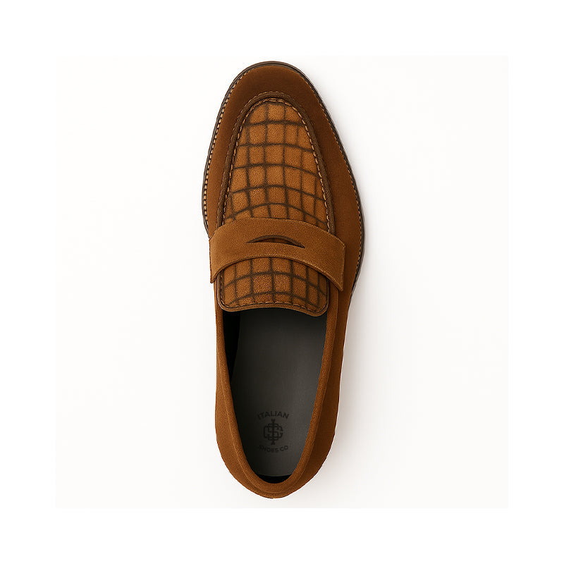 Suede Royale Leather Printed Loafer