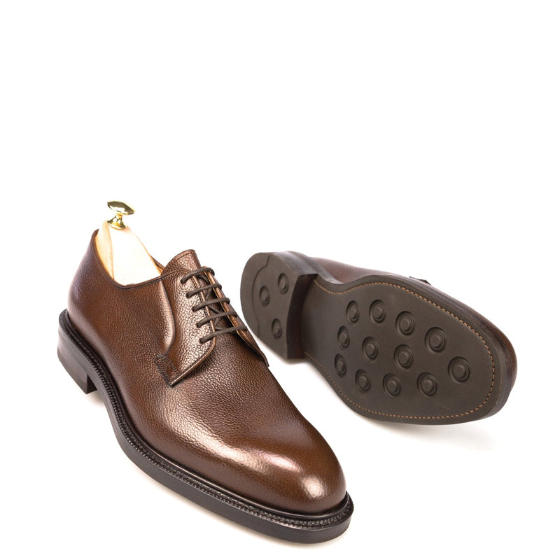 Classic Polished Leather Plain Derby Shoe