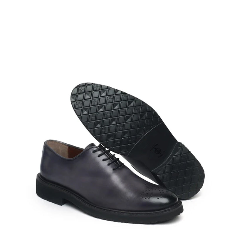 Men Wholecut Lace-UP Leather Oxford Tan/Brown Shoe