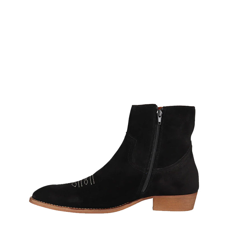 Luxury Design Stylish Suede Leather Side-Zipper Boot