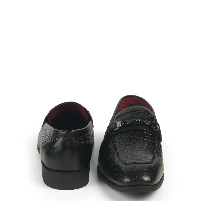 Men Crocodile Pattern Leather Stylish Loafer