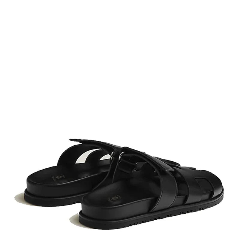 Luxury Sandals with Buckle Strap