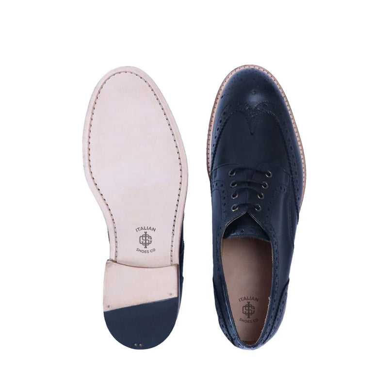 Classic Design Solid Leather Derby Shoe