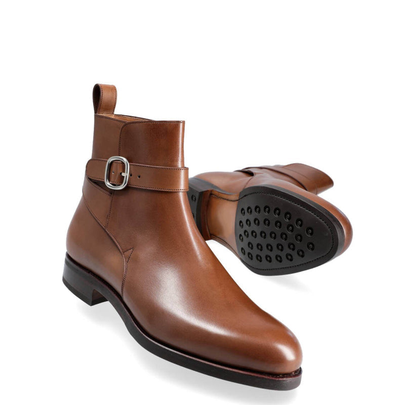 Premium Leather Stylish Jodhpur Brown Boot With Side Buckle