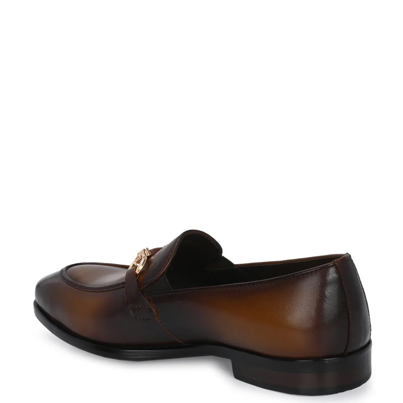 Penny Slip-On Leather Buckled Loafers