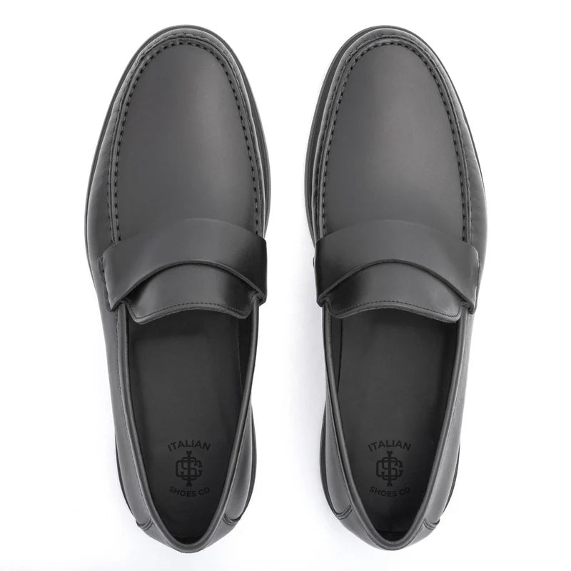 Premium Slip On Penny Black Loafer