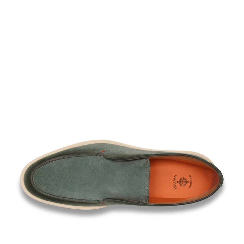 Burgundy Suede Loafer For Men