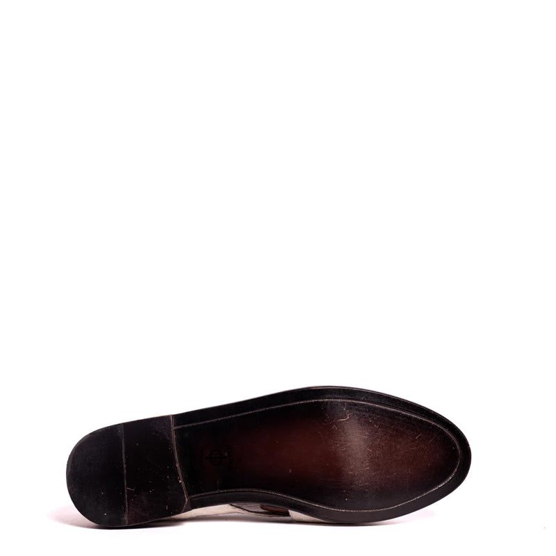 Cross Strap Design Leather Peshawari Sandal