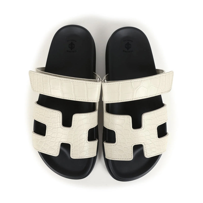 Luxury Croco Leather Sandal